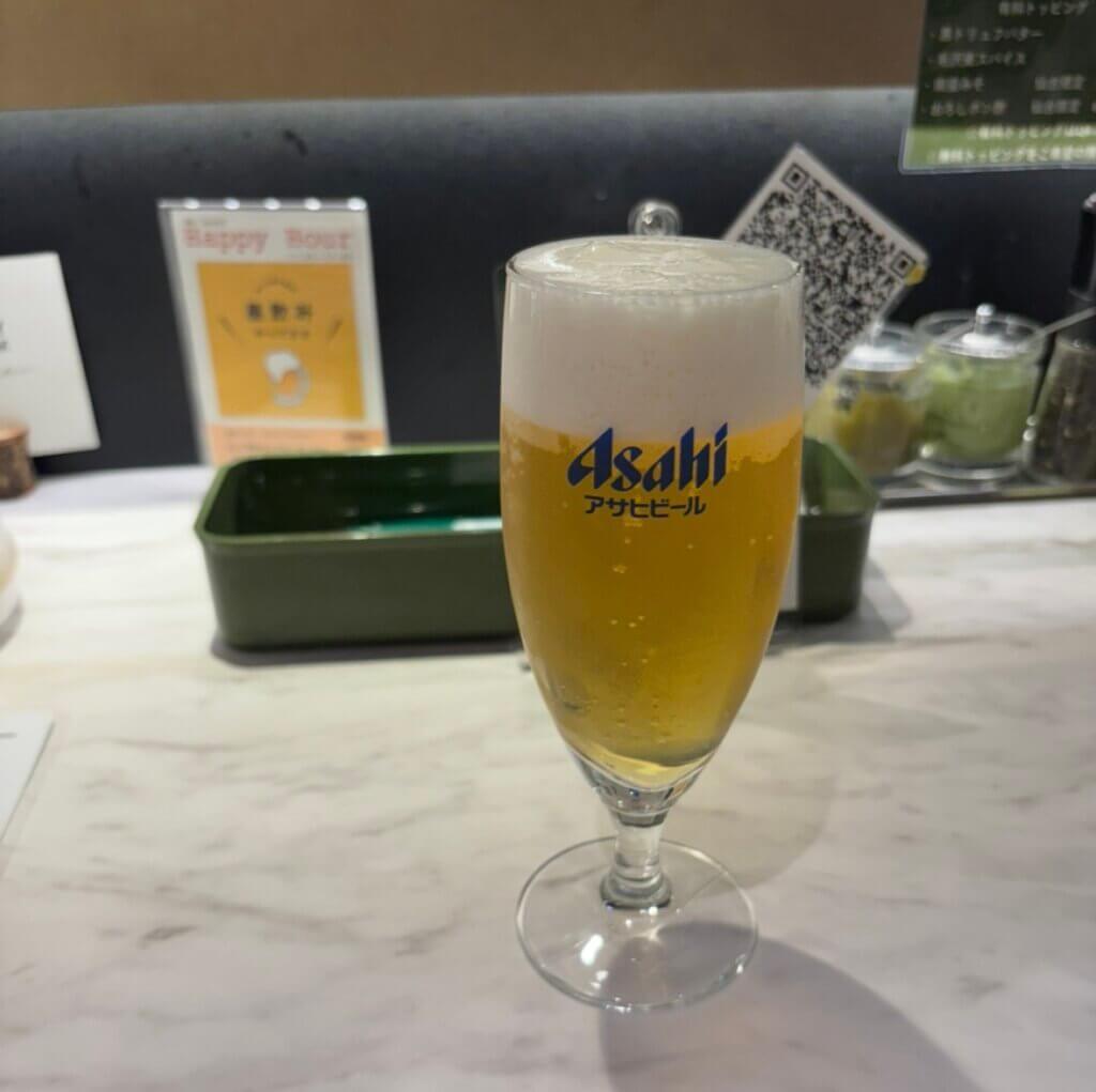 センベロセットの小ビール